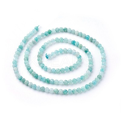 Natural Amazonite Beads Strands G-F619-26-3mm-1