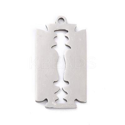 Non-Tarnish 201 Stainless Steel Pendants X-STAS-K003-09P-1