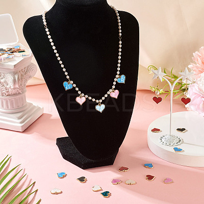 50Pcs Alloy Enamel Charms ENAM-TA0002-90-1