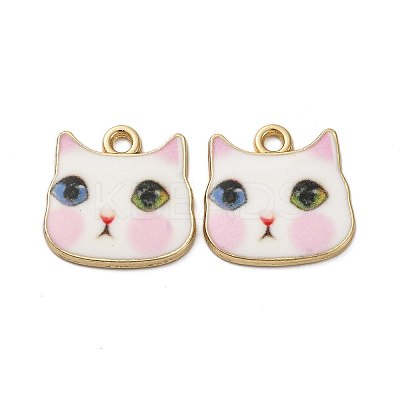 Alloy Enamel Pendants ENAM-V002-04G-1