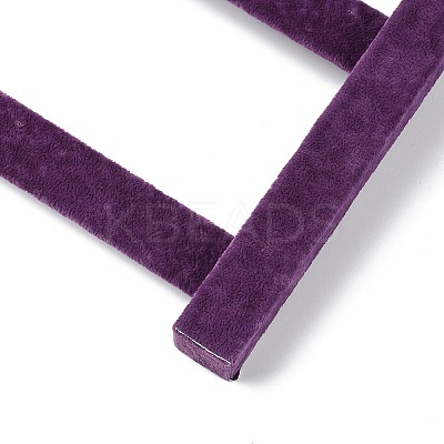 3-Tier Wood Covered with Velvet Earring Display Stands NDIS-Q027-06A-1