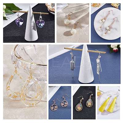 20Pcs 2 Color Brass Earring Hooks JX502A-1