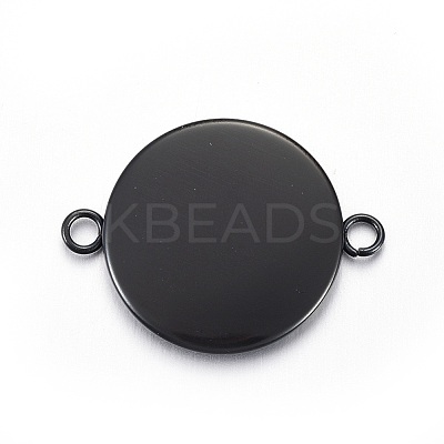 304 Stainless Steel Cabochon Connector Settings STAS-L211-04D-B-1