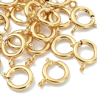 SHEGRACE Brass Spring Ring Clasps XGRPCN048-223G-1