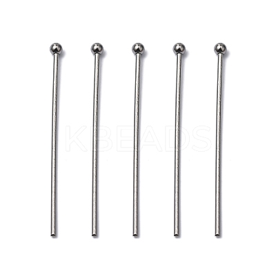 Non-Tarnish 304 Stainless Steel Ball Head pins X-STAS-R051-30mm-1