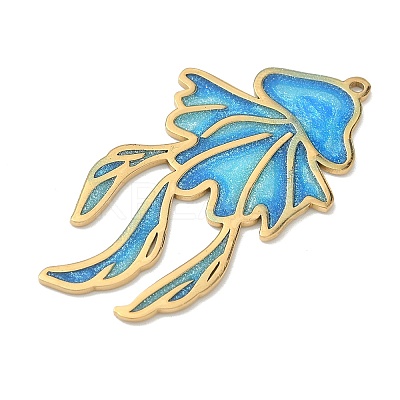 Ocean Theme 304 Stainless Steel Enamel Pendants STAS-G373-01A-01-1
