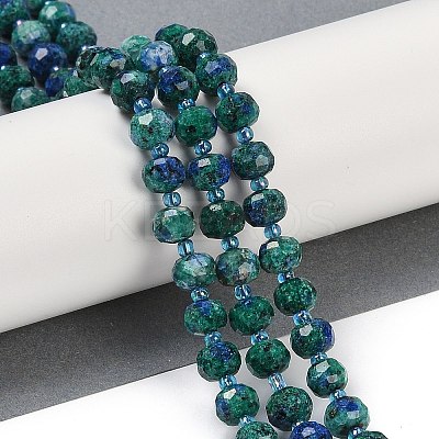 Natural Sesame Jasper Dyed Beads Strands G-H057-A21-08-1