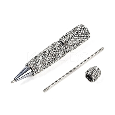 Iron Beadable Pen AJEW-R001-02C-1