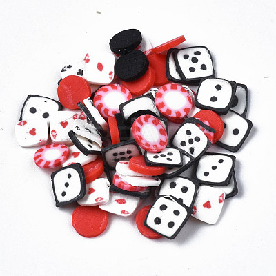 Handmade Polymer Clay Cabochons X-CLAY-N006-90-1