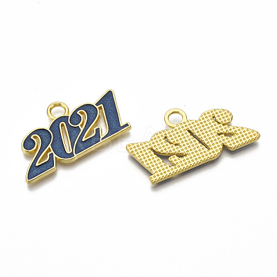 Alloy Enamel Pendants PALLOY-T078-03B-1