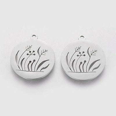 Non-Tarnish 201 Stainless Steel Pendants STAS-Q201-T499-1