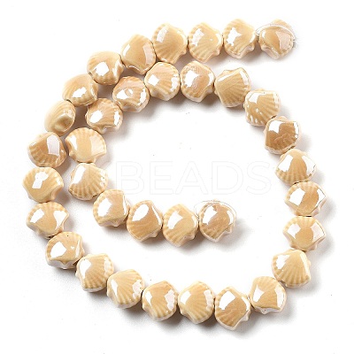 Glazed Porcelain Beads PORC-Q002-01G-1