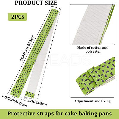 Cloth Baking Strips for Cake Pans FIND-WH20012-40D-1