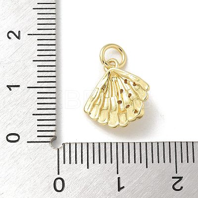 Brass Micro Pave Clear Cubic Zirconia Pendants KK-U046-02G-07-1