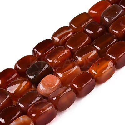 Natural Red Agate(Dyed & Heated) Beads Strands G-T138-104-1