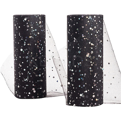 Glitter Sequin Deco Mesh Ribbons OCOR-BC0008-40-1