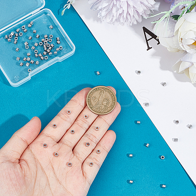 80Pcs 304 Stainless Steel Spacer Beads STAS-UN0050-36-1