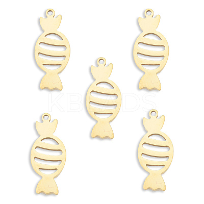 Ion Plating(IP) 201 Stainless Steel Pendants STAS-N098-128LG-1