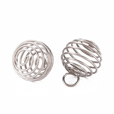 Non-Tarnish 304 Stainless Steel Wire Pendants LS-X-STAS-ZX013-22-14mm-P-1