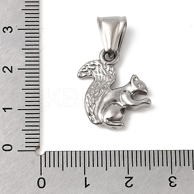 Animal Theme 304 Stainless Steel Pendants STAS-B167-27D-P-1