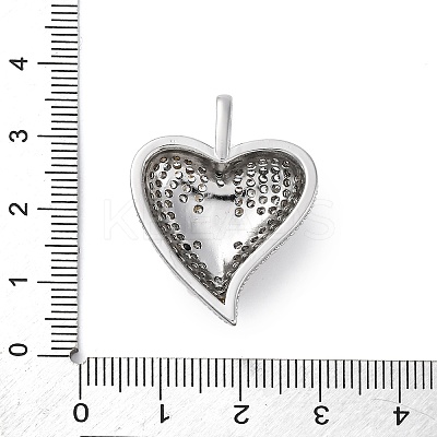 Brass Micro Pave Cubic Zirconia Pendants KK-S510-32GP-07-1