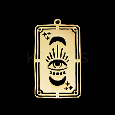 PVD Vacuum Plating 201 Stainless Steel Pendants STAS-T056-LA690-2-1