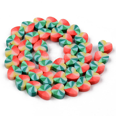 Handmade Polymer Clay Beads Strands CLAY-N008-002B-1
