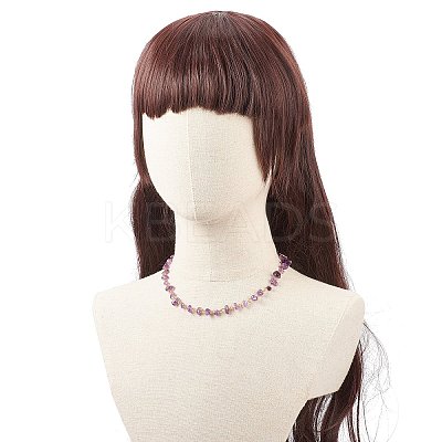 5Pcs 5 Style Natural Mixed Gemstone Chips Beaded Necklaces Set NJEW-JN04061-1