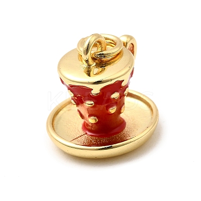 Brass Enamel Charms KK-A268-11G-02-1