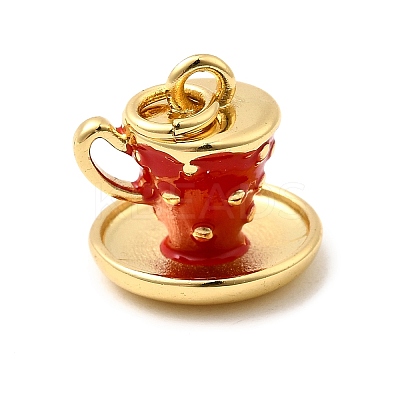 Brass Enamel Charms KK-A268-11G-02-1