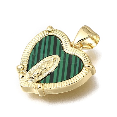 Brass Acrylic Pendants KK-G602-04A-02-1
