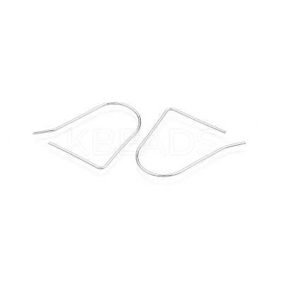 Anti-Tarnish Rhodium Plated 925 Sterling Silver Earring Hooks STER-N016-33P-1