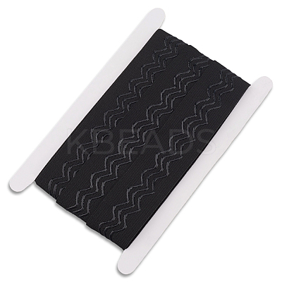5M Polyester Non-Slip Silicone Elastic Gripper Bands for Garment Sewing SRIB-GF0001-50B-01-1