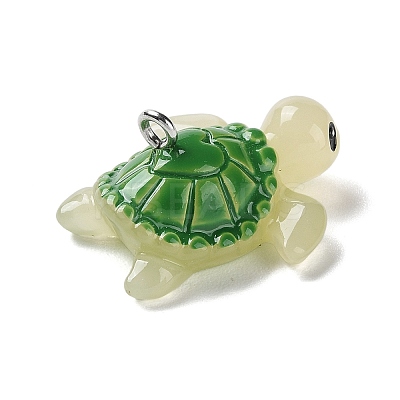 Sea Animal Theme Opaque Resin Pendants RESI-D071-04J-1