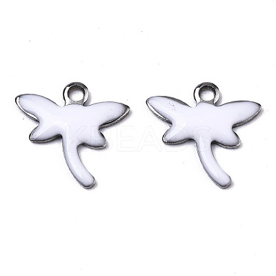 201 Stainless Steel Enamel Charms STAS-N088-19L-1