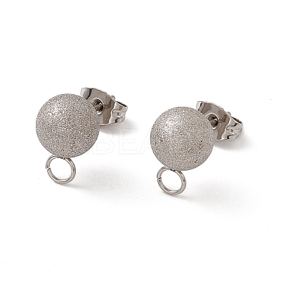 Non-Tarnish 304 Stainless Steel Stud Earring Findings LS-STAS-E179-05E-P-1