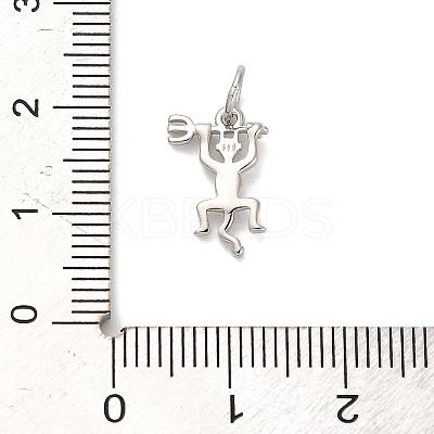 925 Sterling Silver Long-tailed Devil Charms STER-R010-02P-1