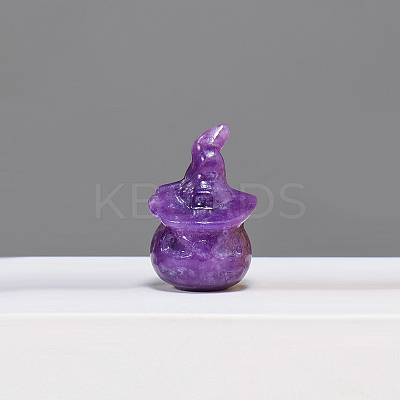 Halloween Natural Lepidolite Home Display Decorations G-PW0004-53J-02-1