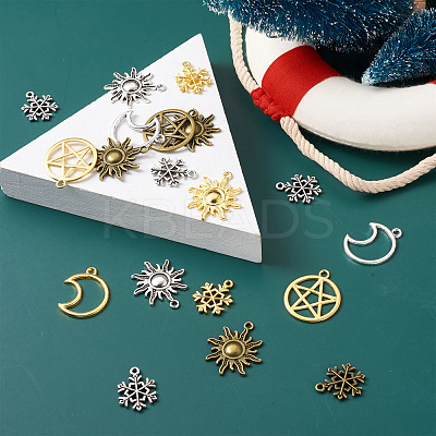 Tibetan Style Alloy Pendants TIBEP-TA0004-02-RS-1