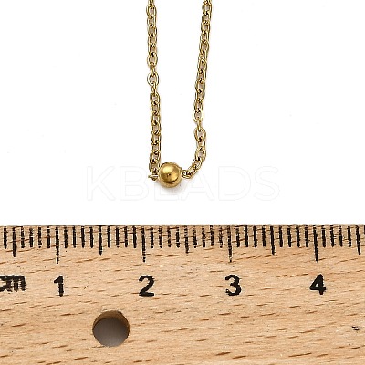 304 Stainless Steel Satellite Chain Necklaces for Women Men LS-NJEW-Q028-12G-1