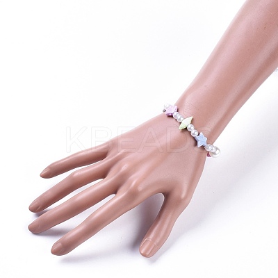 Kids Stretch Bracelets BJEW-JB04571-01-1