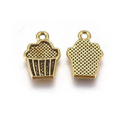 Tibetan Style Alloy Drink Charms TIBEP-A100748-G-LF-1
