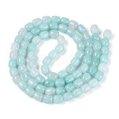 Baking Paint Crackle Glass Beads Strands DGLA-N019-01B-09-1