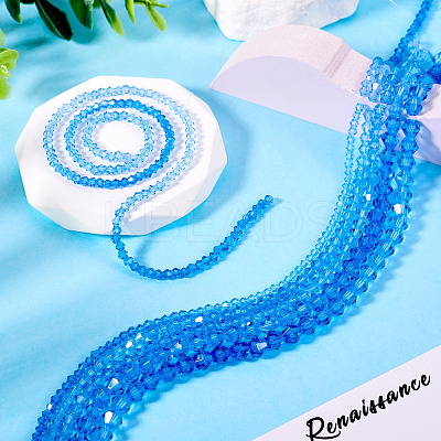 12 Strands 3 Styles Gradient Color Baking Paint Glass Bead Strands DGLA-TA0001-21A-1