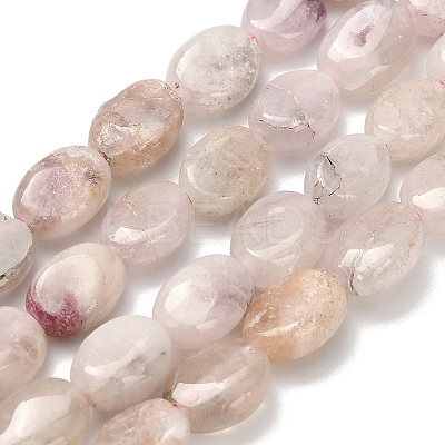 Natural Pink Morganite Beads Strands G-H335-N01-6x8mm-1