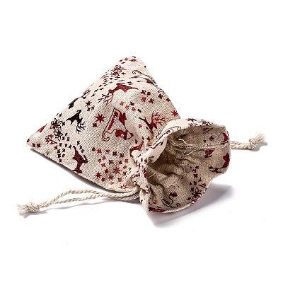 Cotton Gift Packing Pouches Drawstring Bags ABAG-B001-01B-05-1