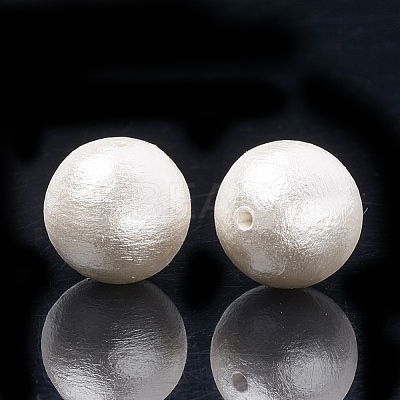 Compressed Cotton Pearl Beads WOVE-S114-20mm-13-1