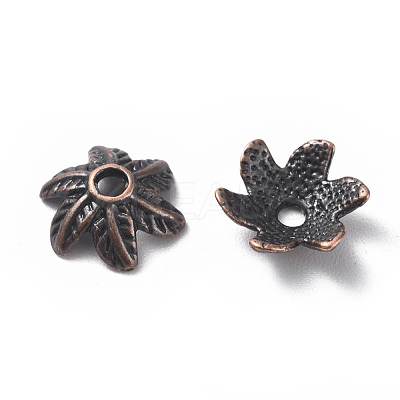 Tibetan Style Bead Caps TIBEB-LF9396YKG-R-LF-1
