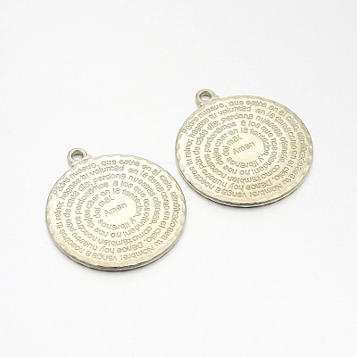 Tibetan Style Alloy Pendants TIBEP-35029-P-RS-1