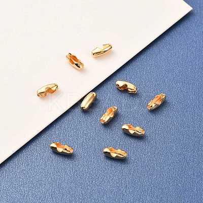 Brass Ball Chain Connectors KK-F824-025G-1